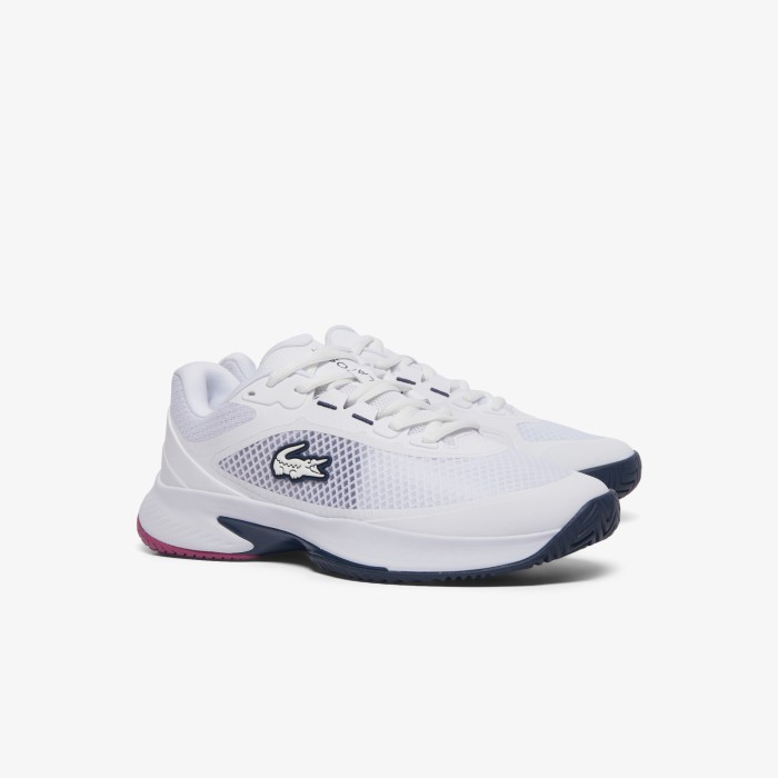 женские кроссовки  tech point для тенниса от бренда lacoste вид слева