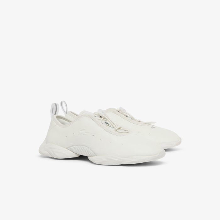 женские кроссовки tennis ballerina от бренда lacoste вид слева
