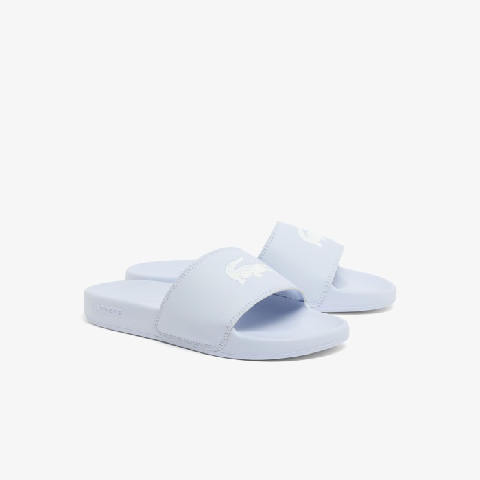 женские пантолеты  serve slide 0.0 126 2 cfa от бренда lacoste вид слева