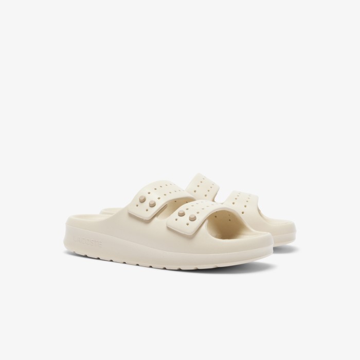 женские шлепанцы  serve strap 125 1 cfa от бренда lacoste вид слева