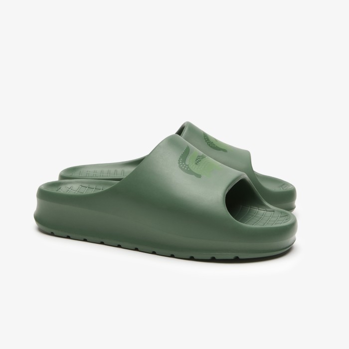 женские сланцы  serve slide 2.0 123 1 cfa от бренда lacoste вид слева
