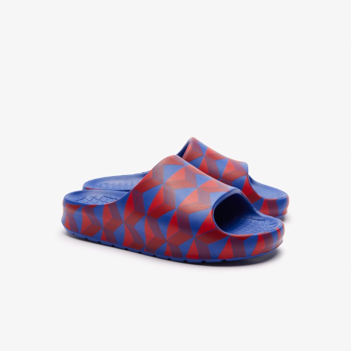 женские сланцы  serve slide 2.0 124 3 cfa от бренда lacoste вид слева