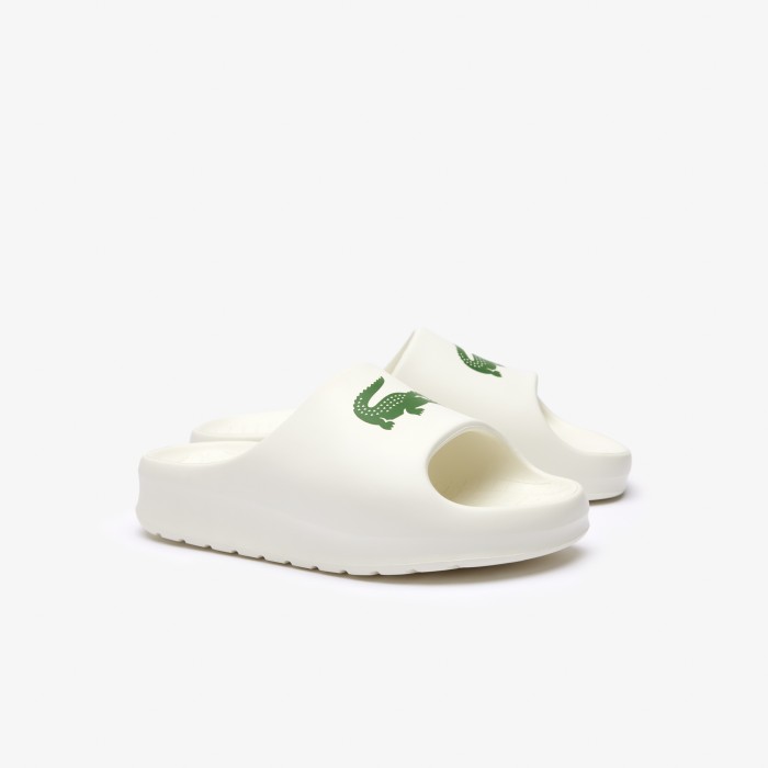 женские сланцы  serve slide 2.0 223 1 cfa от бренда lacoste вид слева