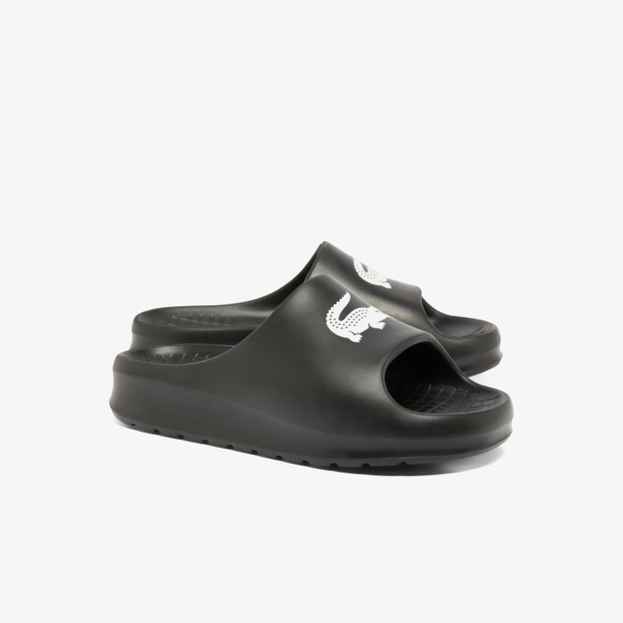 женские сланцы  serve slide 2.0 224 1 cfa от бренда lacoste вид слева