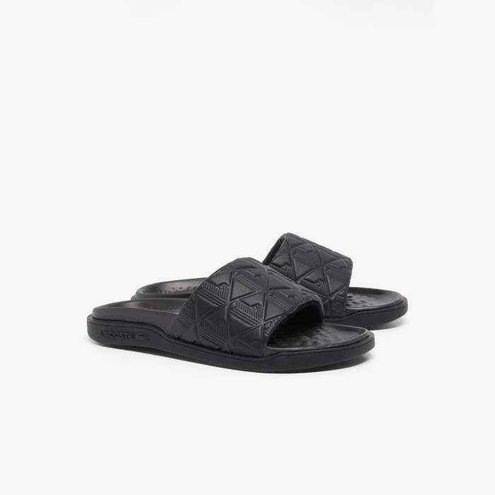женские сланцы  serve slide dual 1251cfa от бренда lacoste вид слева