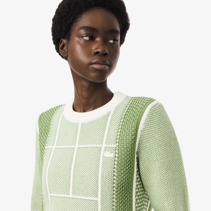 женский свитер  от бренда lacoste вид слева
