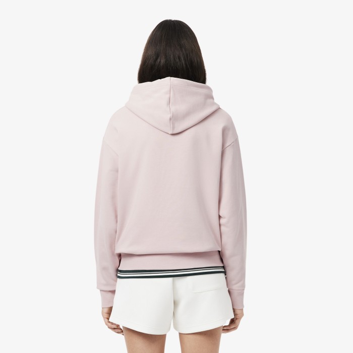 женский свитшот  от бренда lacoste вид слева
