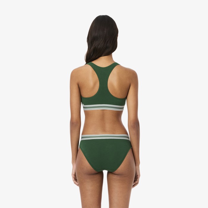 женский топ  из органического хлопка от бренда lacoste вид слева