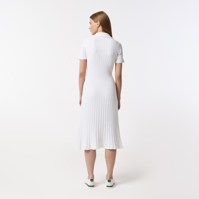 женское платье  из вискозы от бренда lacoste вид слева