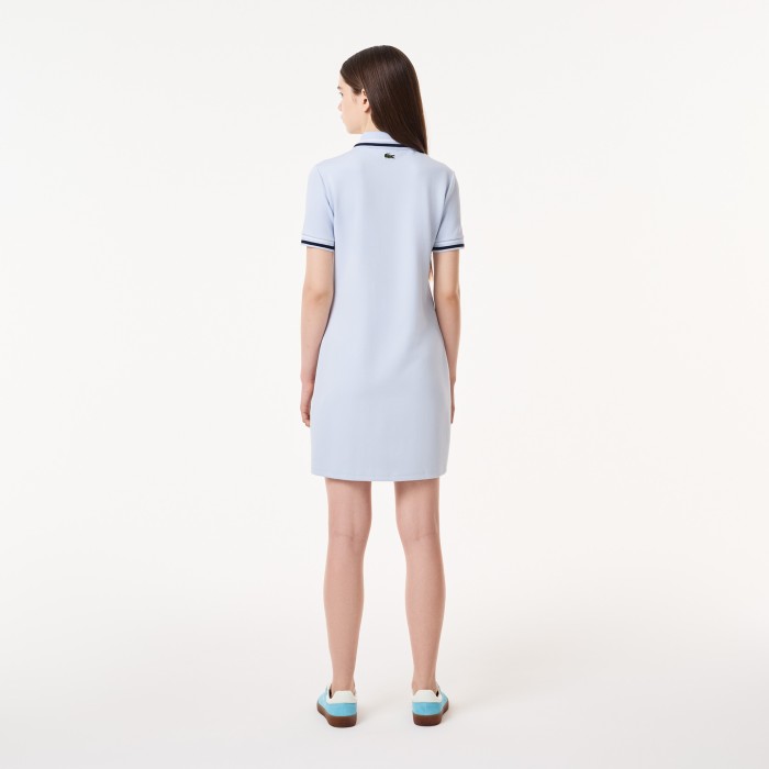 женское платье  с коротким рукавом от бренда lacoste вид слева