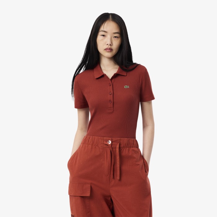 женское поло  приталенного кроя из органического хлопка DF5377 фотография