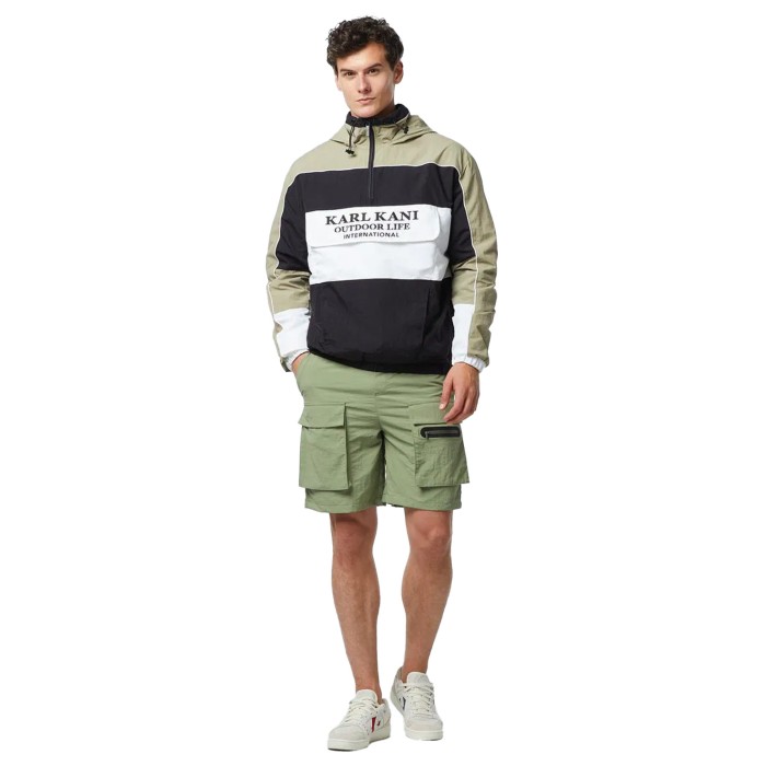 анорак woven retro windbreaker по цене 14274 руб вид справа