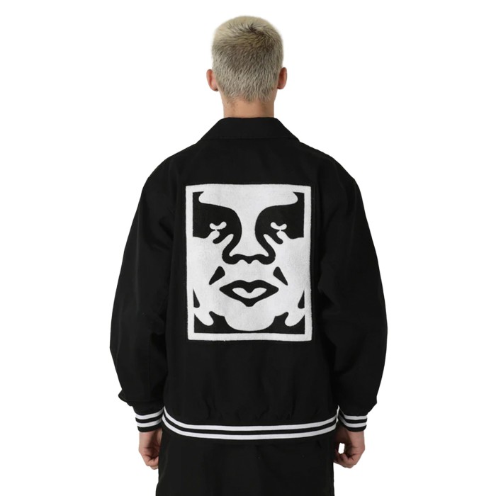 бомбер icon face varsity от бренда obey вид слева