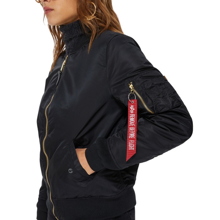 бомбер ma-1 bomber jacket из америки вид сбоку