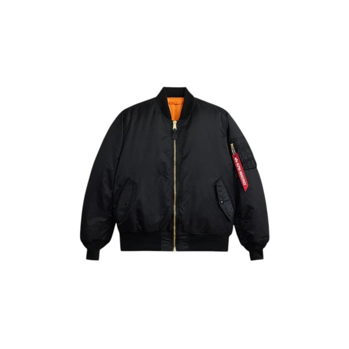 бомбер ma-1 flight jacket от бренда alpha industries вид слева