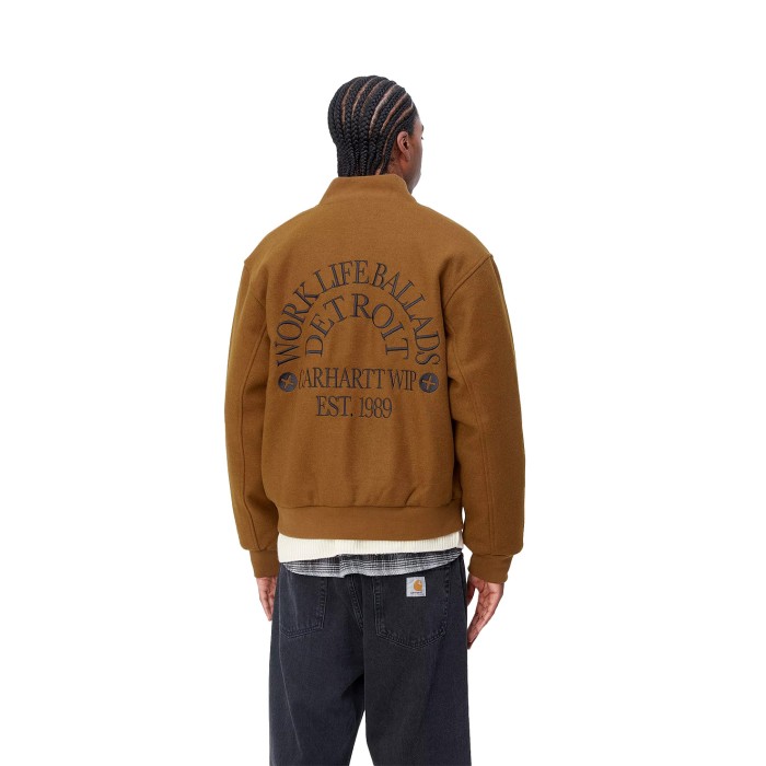 бомбер work varsity bomber от бренда carhartt wip вид слева