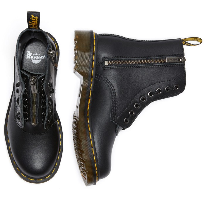 ботинки 1460 pascal frnt zip8 eye boot - качественный продукт вид сбоку