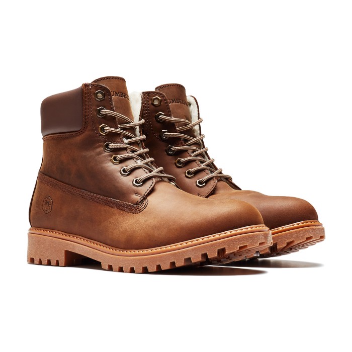 ботинки ankle boot fur lining от бренда lumberjack вид слева