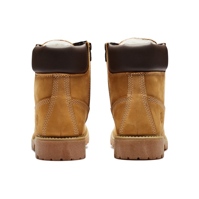 ботинки ankle boot with zip and real fur lining по цене 8190 руб вид справа