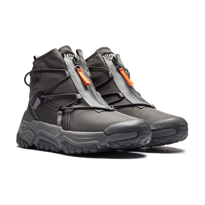 ботинки off-grid hi zip waterproof + от бренда palladium вид слева
