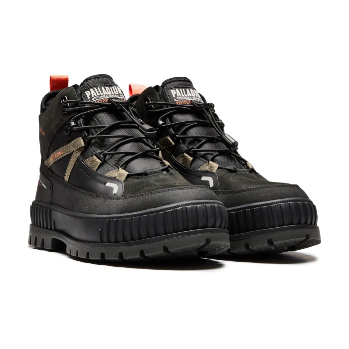 ботинки pallashock travel waterproof + от бренда palladium вид слева