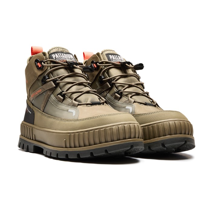 ботинки pallashock travel waterproof + от бренда palladium вид слева