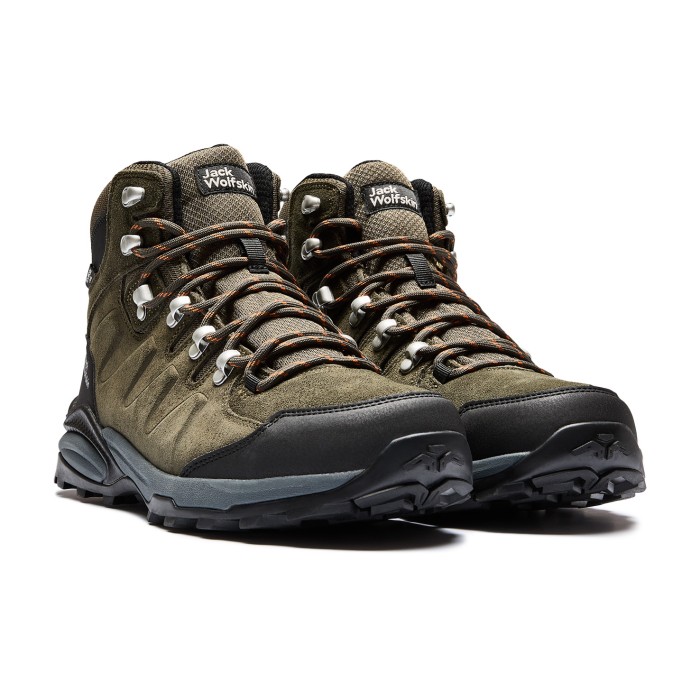 ботинки refugio texapore mid m от бренда jack wolfskin вид слева