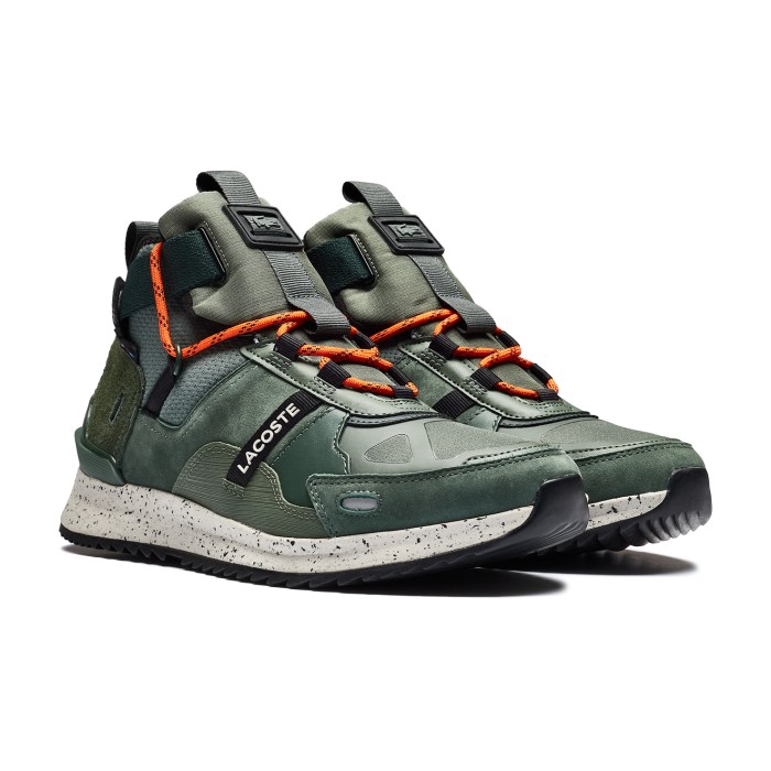 ботинки run breaker от бренда lacoste вид слева