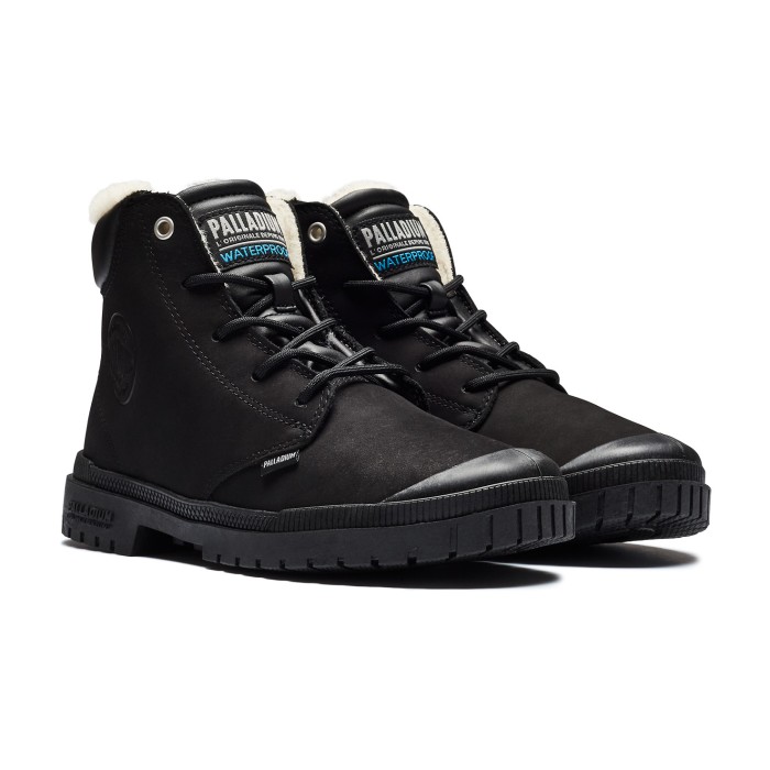ботинки sp20 cuff leather waterproof wl от бренда palladium вид слева