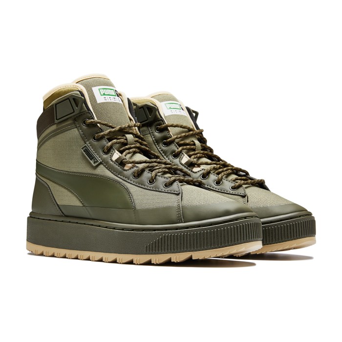 ботинки suede mid winterized от бренда puma вид слева