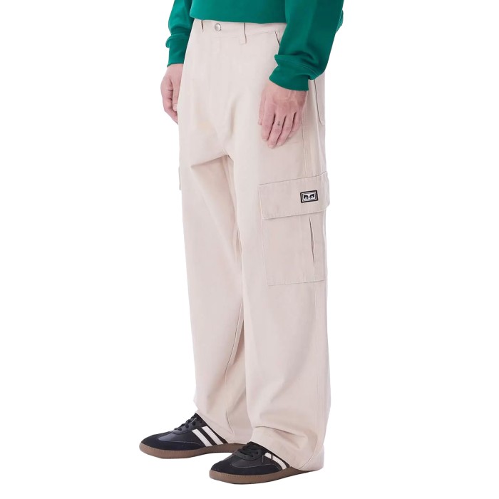 брюки bigwig baggy twill cargo pant от бренда obey вид слева