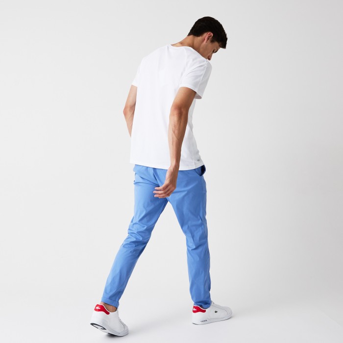 брюки мужские брюки lacoste приталенного кроя от бренда lacoste вид слева