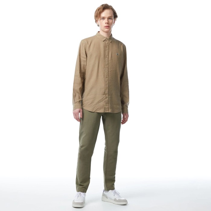 брюки мужские брюки lacoste стандартного кроя из смеси льна HH0406316 фотография