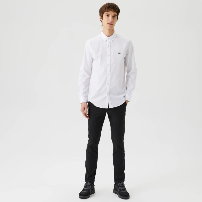брюки мужские джинсы lacoste приталенного кроя HH033434S фотография