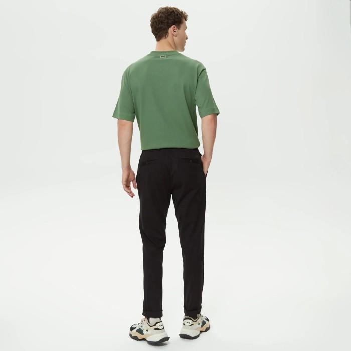 брюки мужские спортивные брюки lacoste зауженного кроя от бренда lacoste вид слева