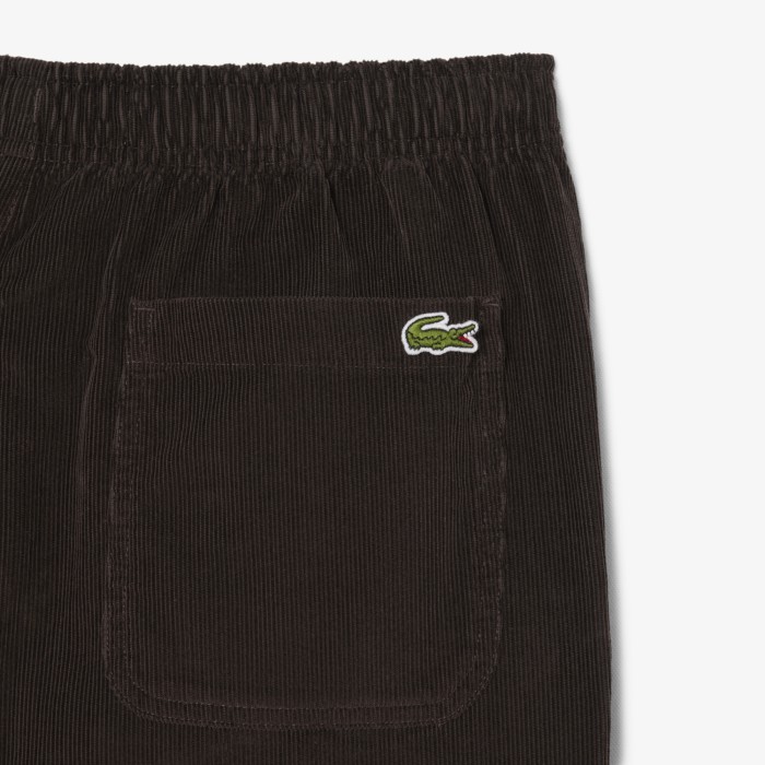 брюки мужские вельветовые брюки lacoste стандартного кроя из проверенных материалов спереди