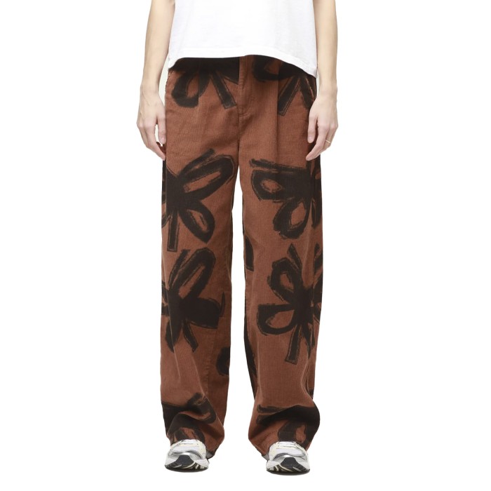 брюки nabi baggy cord pant OB242020103CWM фотография