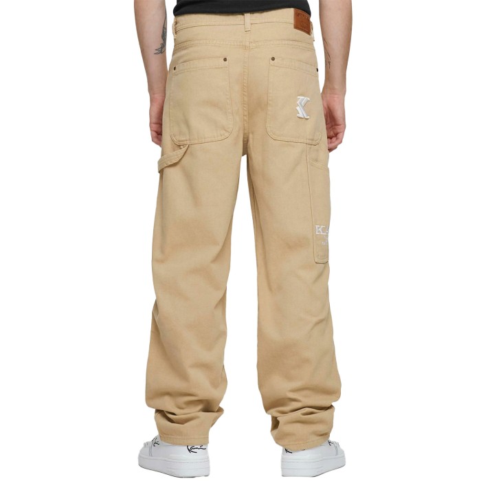 брюки og washed baggy workwear pants от бренда karl kani вид слева