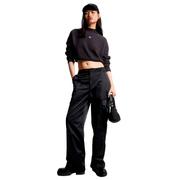 брюки satin utility pa от бренда tommy jeans вид слева