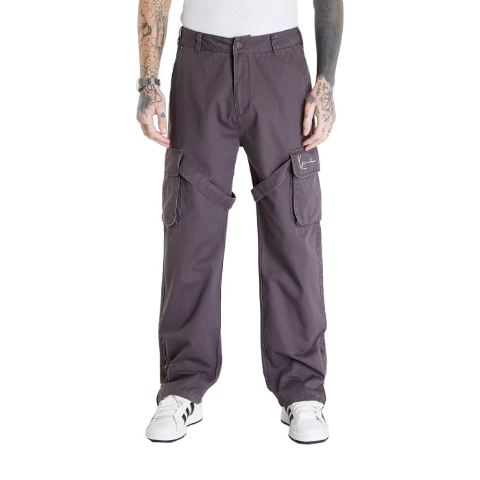 брюки small signature washed cargo pants KKKM2410192R00 фотография