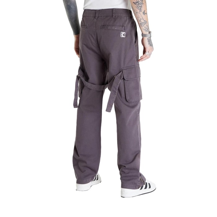 брюки small signature washed cargo pants от бренда karl kani вид слева