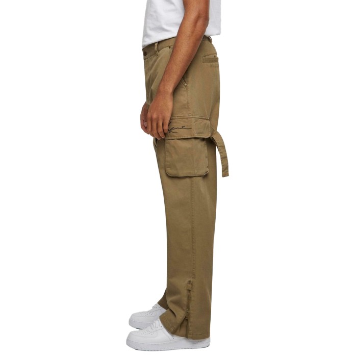 брюки small signature washed cargo pants - качественный продукт вид сбоку