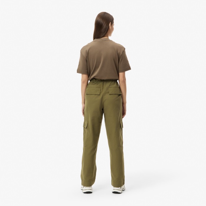 брюки женские брюки lacoste оверсайз от бренда lacoste вид слева