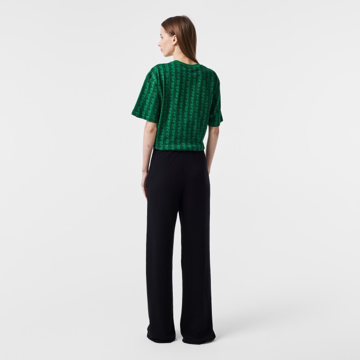 брюки женские брюки lacoste свободного кроя от бренда lacoste вид слева