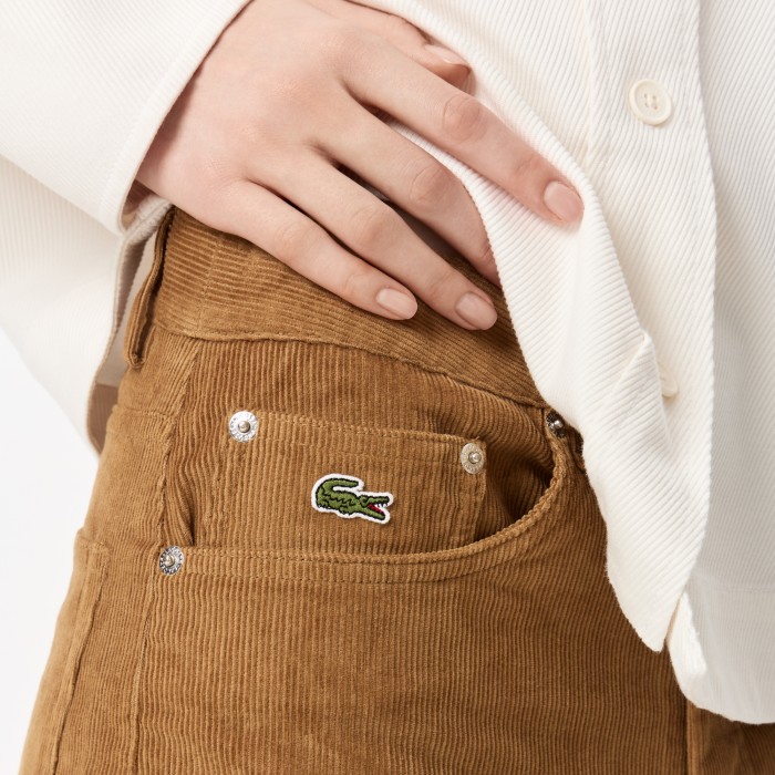брюки женские вельветовые брюки lacoste по цене 16793 руб вид справа