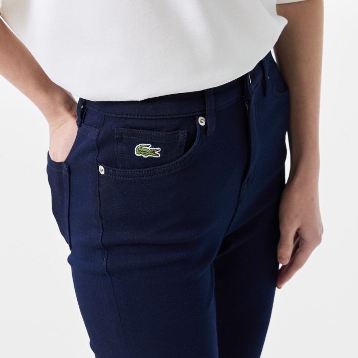 джинсы женские джинсы с высокой талией lacoste облегающего кроя по цене 7553 руб вид справа
