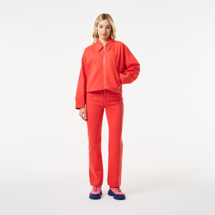 джинсы женские прямые джинсы lacoste из экологиески чистого хлопка HF840867G фотография