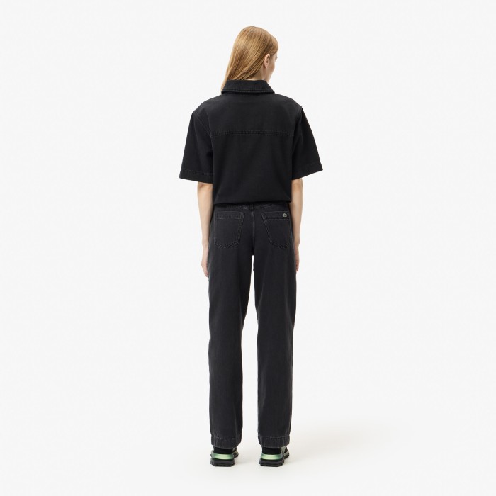 джинсы женские прямые джинсы lacoste от бренда lacoste вид слева