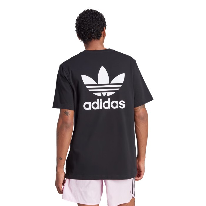 футболка adicolor b+f trefoil boxy tee от бренда adidas вид слева