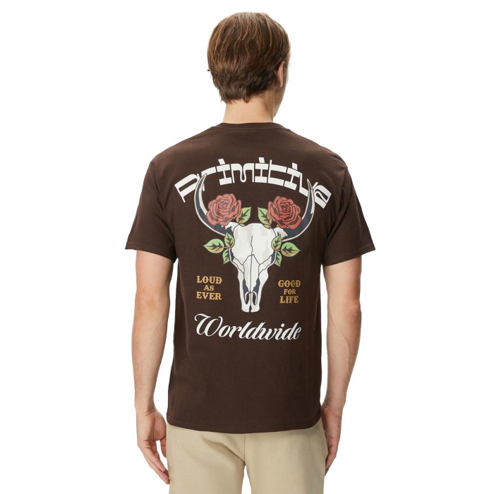 футболка badlands hw tee от бренда primitive вид слева